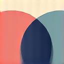 Abstract image showing two intersecting circles, representing partnership and teamwork.