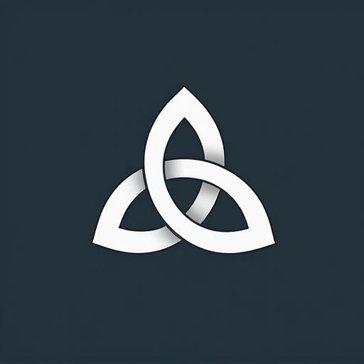 Éire Psychology Solutions Logo - White Celtic Triquetra