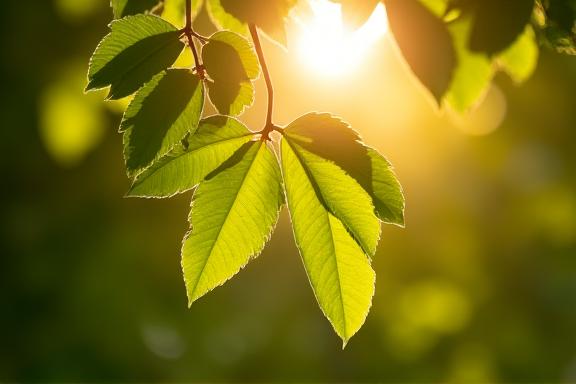 A subtle image of light filtering through tree leaves, symbolizing hope and recovery.